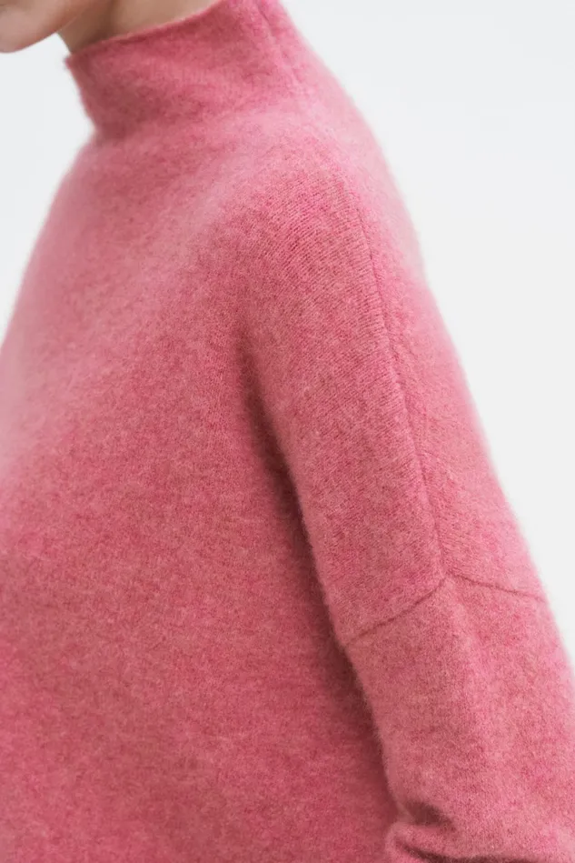 Women Mika Yak Funnelneck Sweater Light Raspberry Filippa K Knitwear
