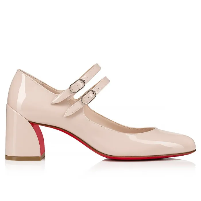 Women Miss Jane 55 Mm Mary Janes 8211 Patent Calf 8211 Leche Christian Louboutin Pumps