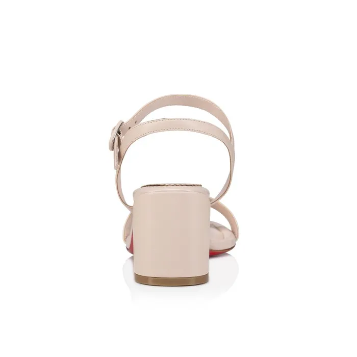 Women Miss Jane Sandal 55mm Sandals 8211 Nappa Leather 8211 Leche Christian Louboutin Sandals and Slides