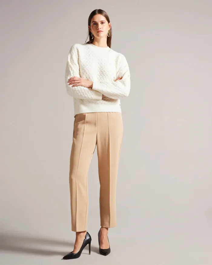 Women MORLEA 8211 Horizontal Cable Relaxed Jumper Ivory Ted Baker Jumpers and Cardigans Women MORLEA 8211 Horizontal Cable Relaxed Jumper Ivory Ted Baker Jumpers and Cardigans