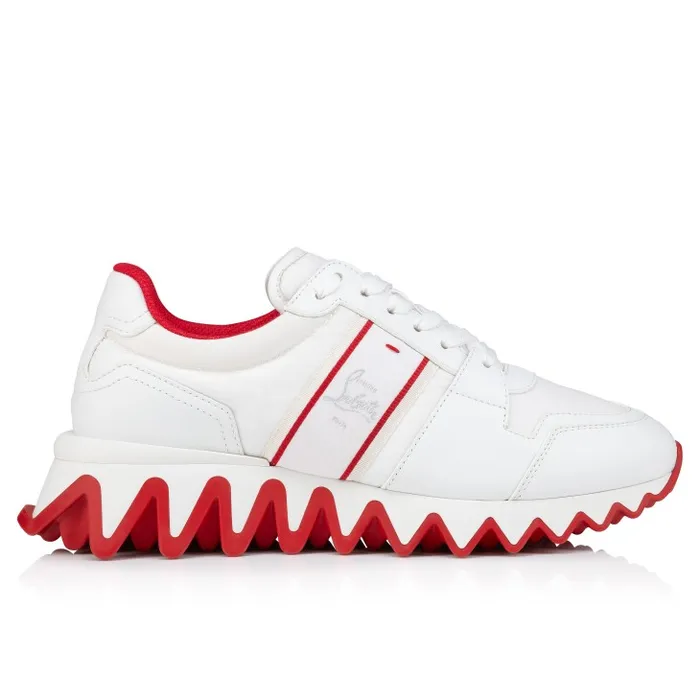 Women Nastroshark Sneakers 8211 Calf Leather 8211 White Christian Louboutin Sneakers
