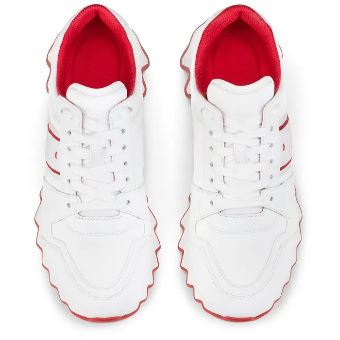 Women Nastroshark Sneakers 8211 Calf Leather 8211 White Christian Louboutin Sneakers