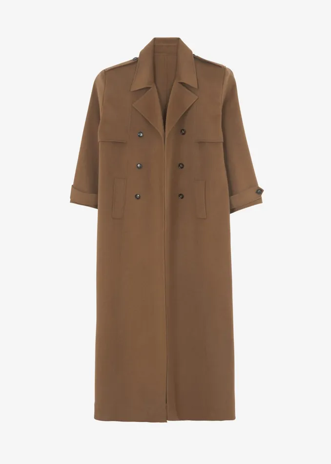 Women Nikola Padded Trench Coat 8211 Camel The Frankie Shop Outerwear