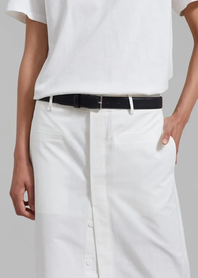 Women Norah Slit Midi Skirt 8211 White The Frankie Shop Bottoms