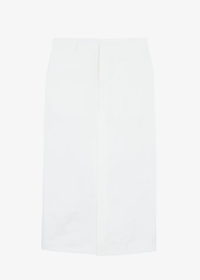 Women Norah Slit Midi Skirt 8211 White The Frankie Shop Bottoms