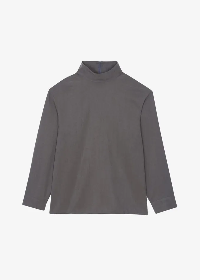 Women Nyro Blouse 8211 Charcoal The Frankie Shop Tops
