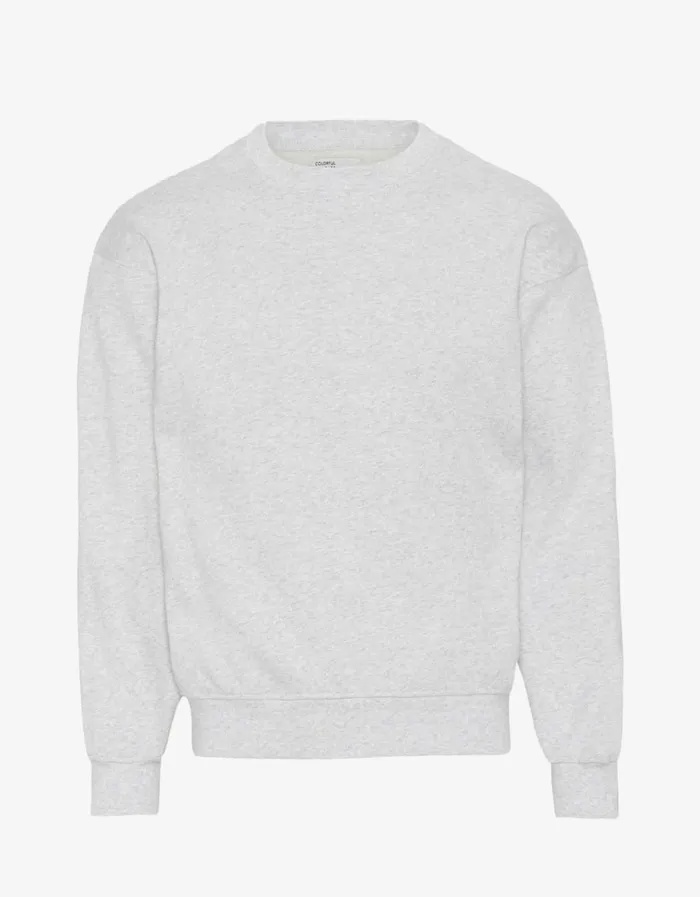 Women Organic Oversized Crew Snow Melange Colorful Standard Crewneck Sweatshirts