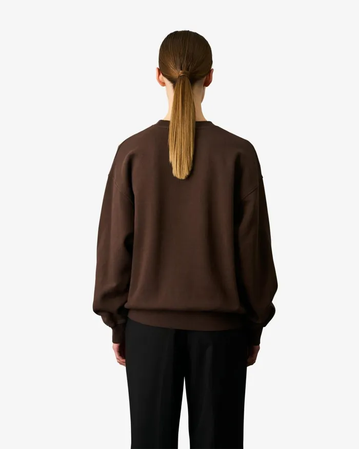 Women Organic Oversized Crew Snow Melange Colorful Standard Crewneck Sweatshirts