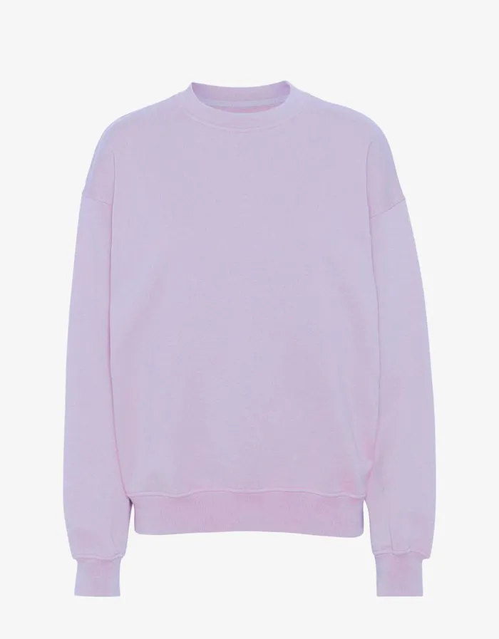 Women Organic Oversized Crew Soft Lavender Colorful Standard Crewneck Sweatshirts