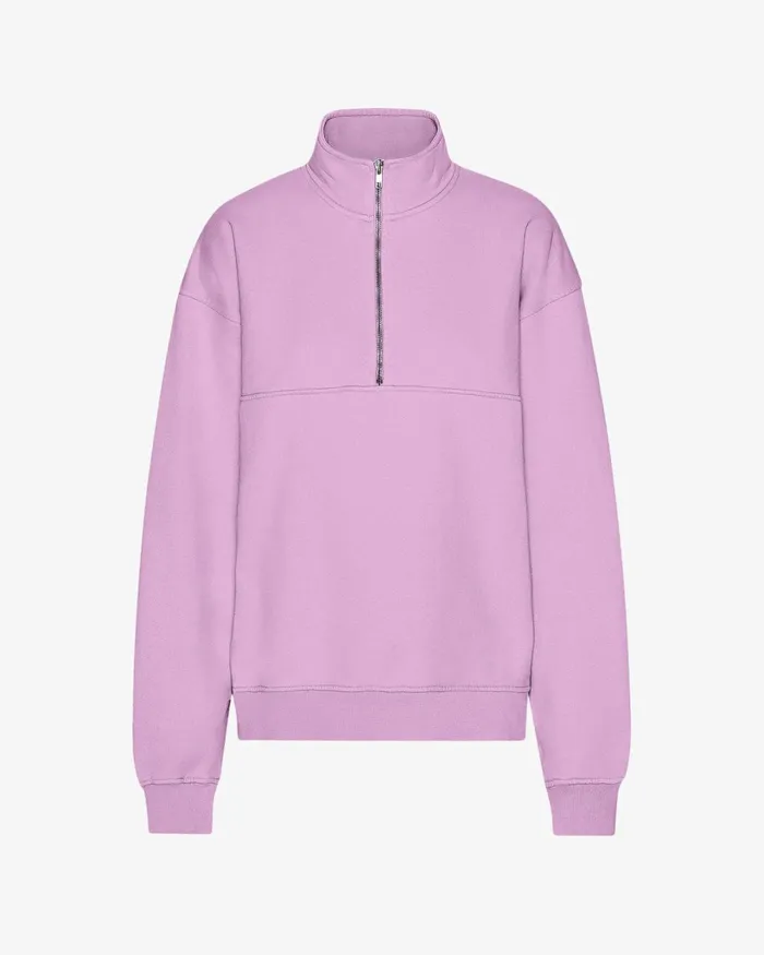 Women Organic Quarter Zip Cherry Blossom Colorful Standard Quarter Zips