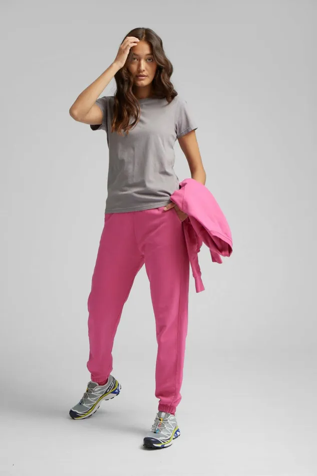 Women Organic Sweatpants Soft Yellow Colorful Standard Sweatpants