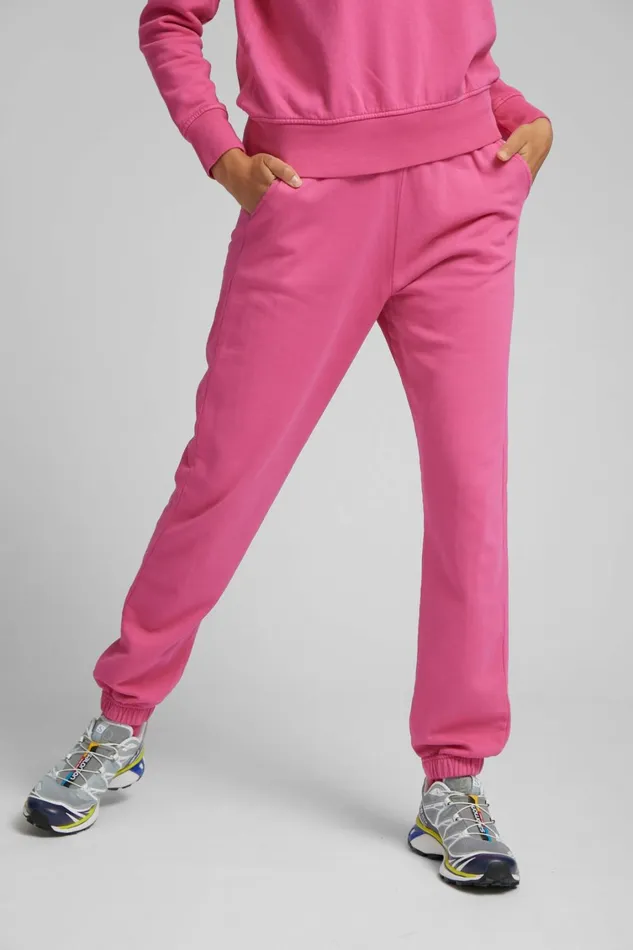 Women Organic Sweatpants Soft Yellow Colorful Standard Sweatpants