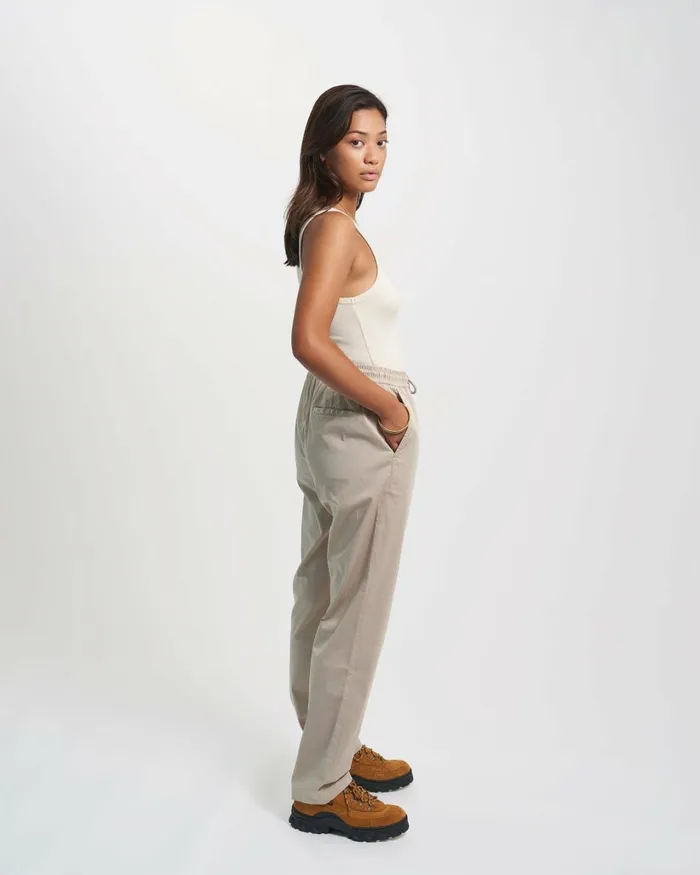 Women Organic Twill Pants Deep Black Colorful Standard Pants