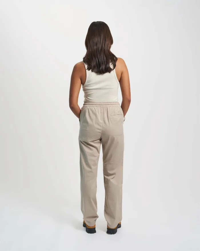 Women Organic Twill Pants Deep Black Colorful Standard Pants