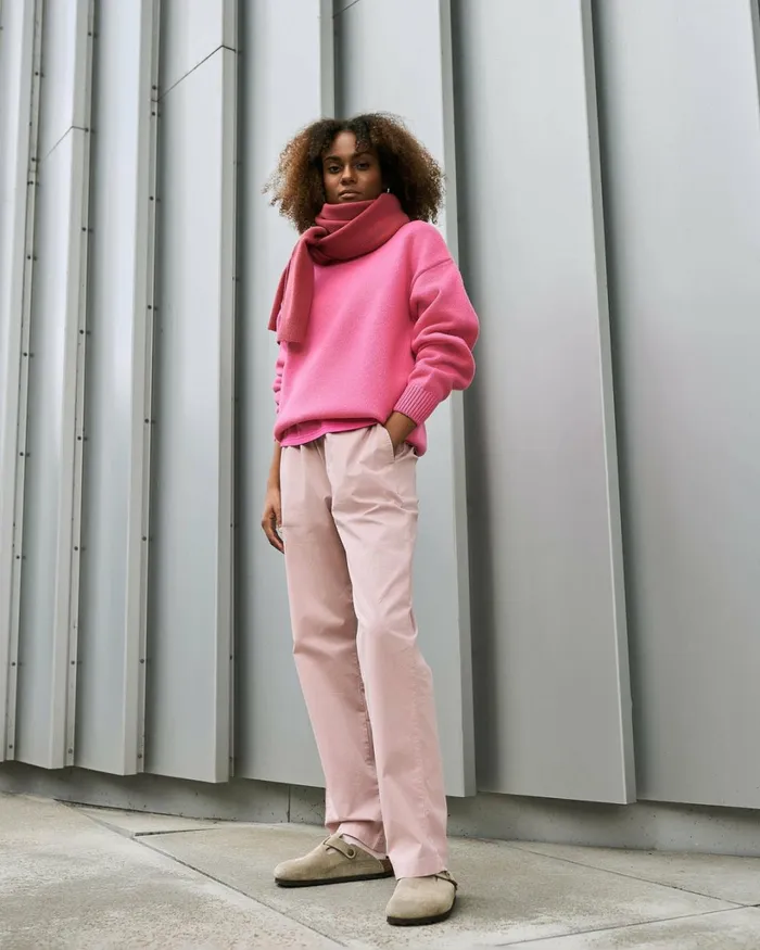 Women Organic Twill Pants Desert Khaki Colorful Standard Pants