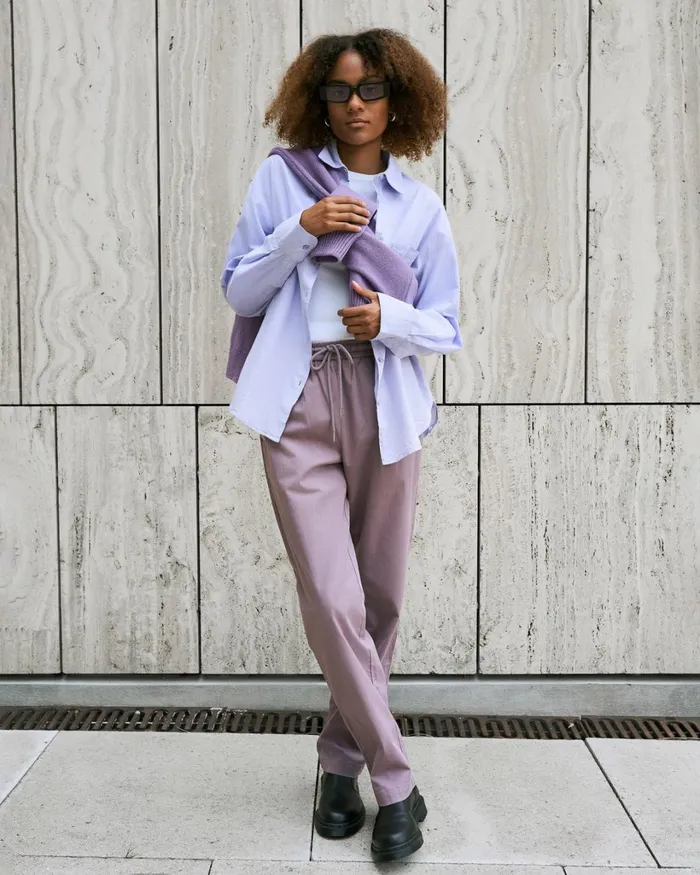 Women Organic Twill Pants Purple Haze Colorful Standard Pants
