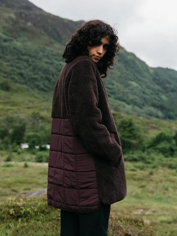 Women Orsik Fleece Longline Jacket Seal Brown Finisterre Jackets Coats and Gilets Women Orsik Fleece Longline Jacket Seal Brown Finisterre Jackets Coats and Gilets