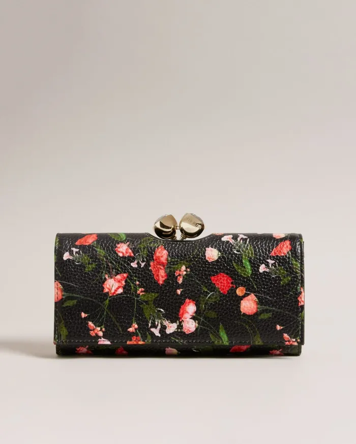 Women OTILINE 8211 Floral Print Bobble Purse Black Ted Baker Purses and Cardholders