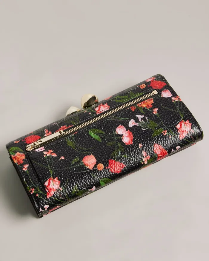 Women OTILINE 8211 Floral Print Bobble Purse Black Ted Baker Purses and Cardholders