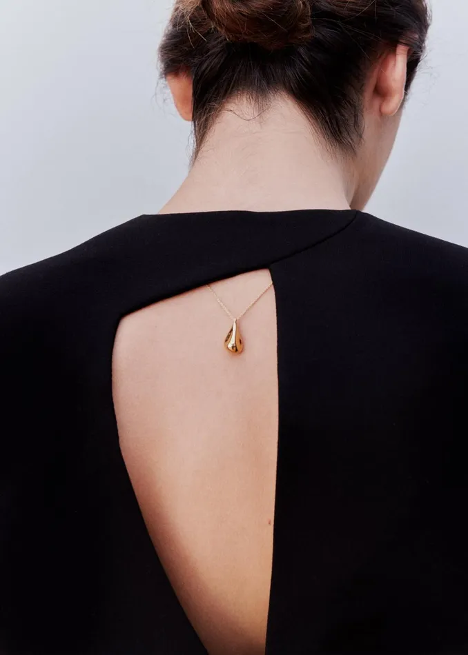 Women Otiumberg Fluid Pebble Necklace 8211 Gold Vermeil The Frankie Shop