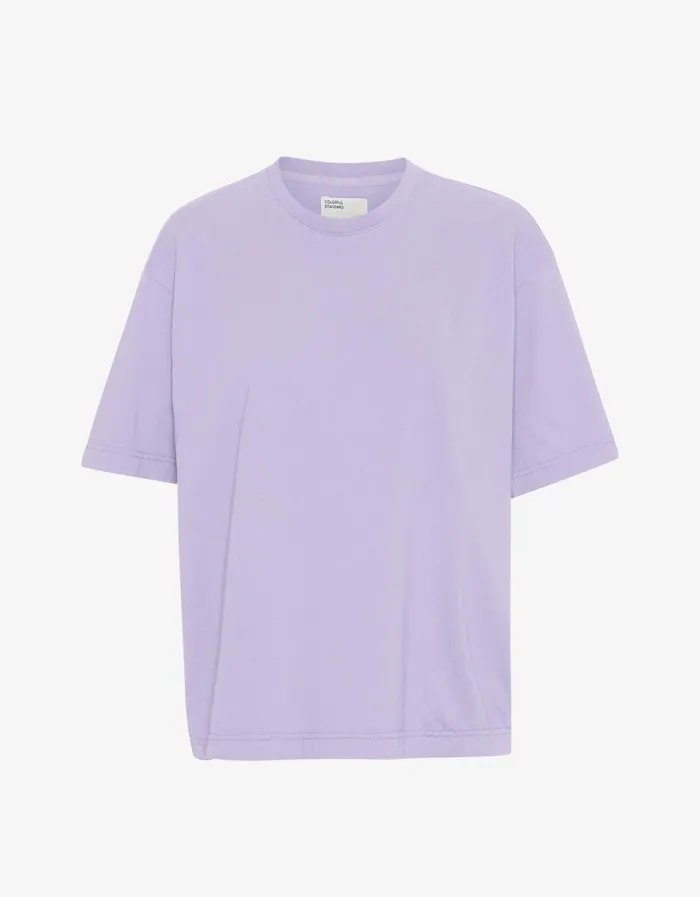 Women Oversized Organic TShirt Soft Lavender Colorful Standard TShirts