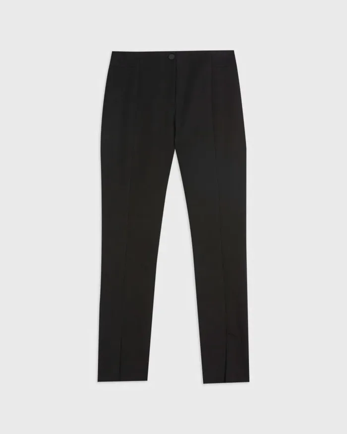 Women OZETE 8211 Slit Detail Trousers Black Ted Baker Trousers and Shorts