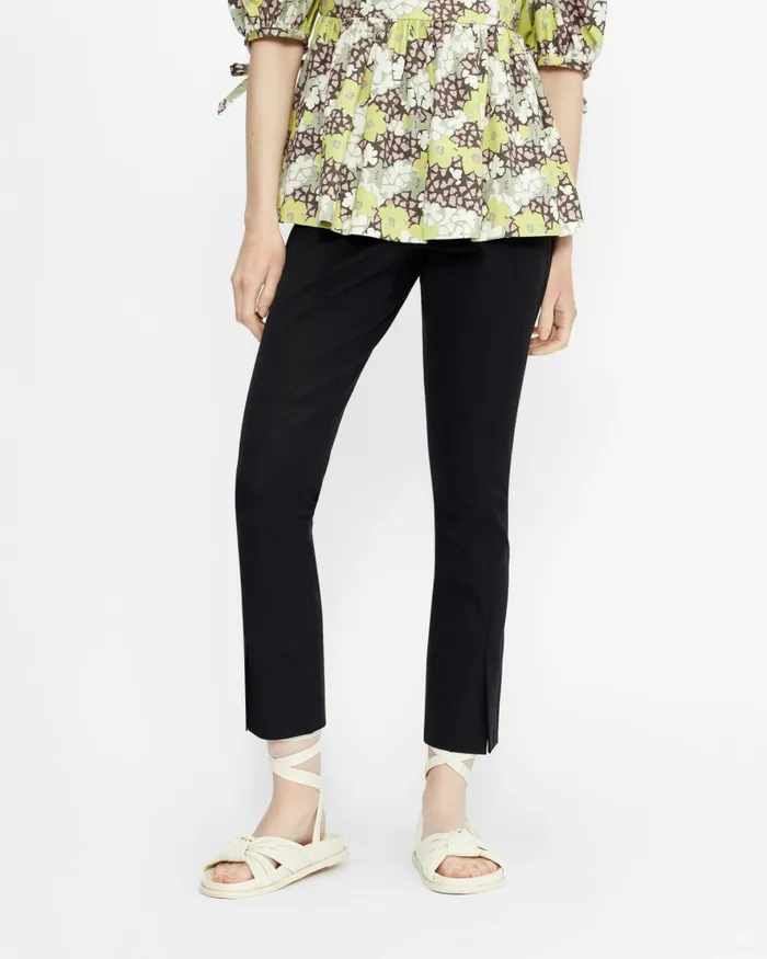 Women OZETE 8211 Slit Detail Trousers Black Ted Baker Trousers and Shorts Women OZETE 8211 Slit Detail Trousers Black Ted Baker Trousers and Shorts