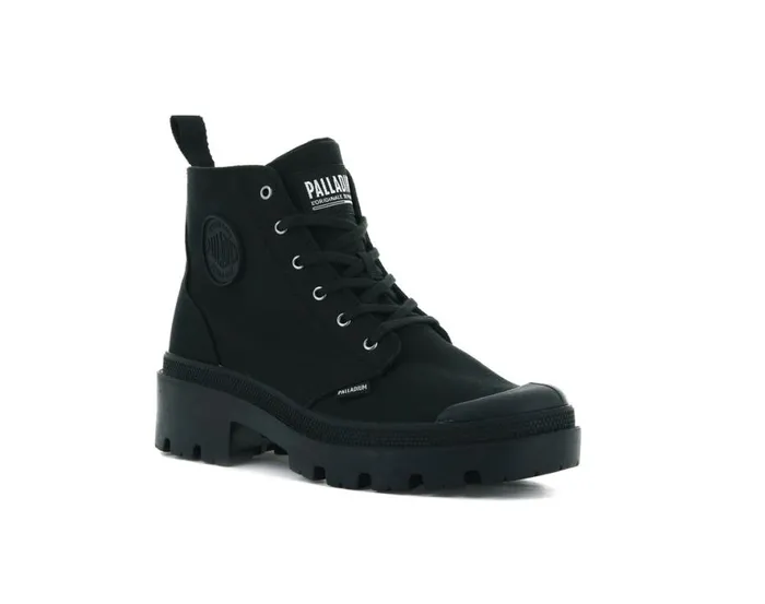 Women PALLABASE TWILL Blackblack PALLADIUM Heel Boots Women PALLABASE TWILL Blackblack PALLADIUM Heel Boots