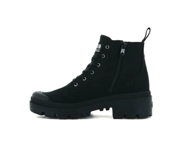 Women PALLABASE TWILL Blackblack PALLADIUM Heel Boots Women PALLABASE TWILL Blackblack PALLADIUM Heel Boots