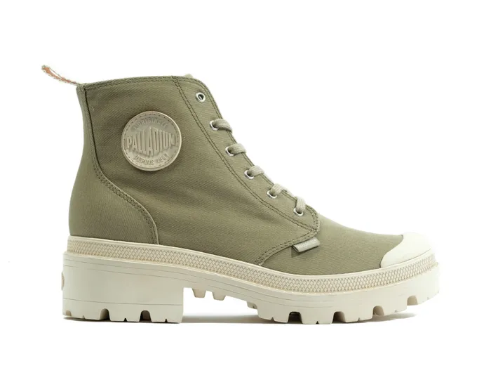 Women PALLABASE TWILL Dune PALLADIUM Heel Boots