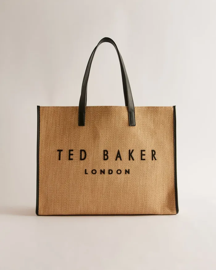 Women PALLMER 8211 Large Woven Icon Tote Bag Natural Ted Baker Icon Bags and Signature Bags Women PALLMER 8211 Large Woven Icon Tote Bag Natural Ted Baker Icon Bags and Signature Bags