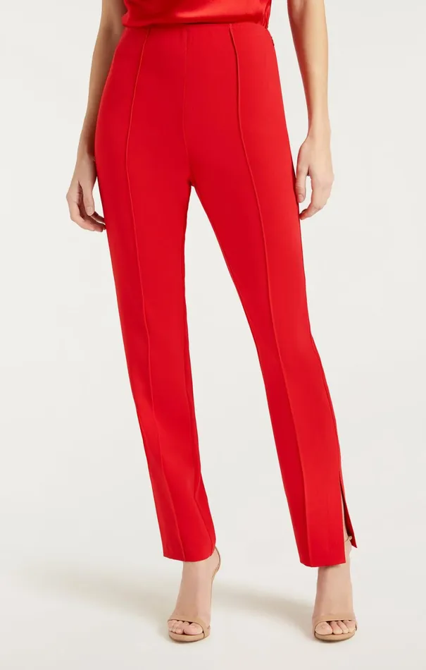 Women Pants Cinq Sept Brianne Pant Ruby Red