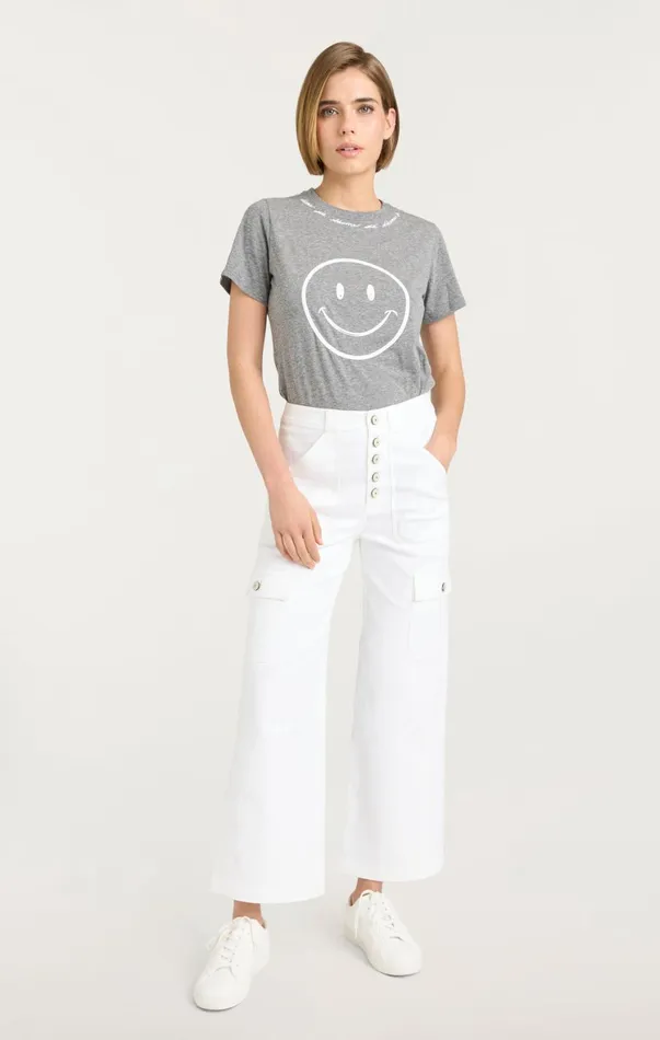 Women Pants Cinq Sept Cargo Benji Pant White