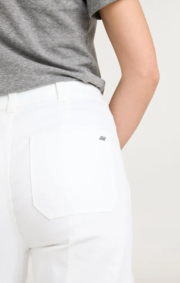 Women Pants Cinq Sept Cargo Benji Pant White