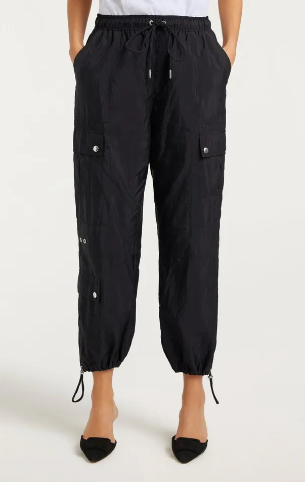 Women Pants Cinq Sept Nitsan Parachute Pant Black