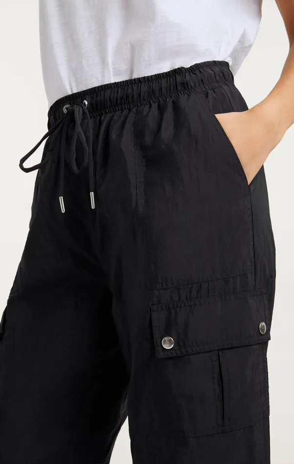 Women Pants Cinq Sept Nitsan Parachute Pant Black