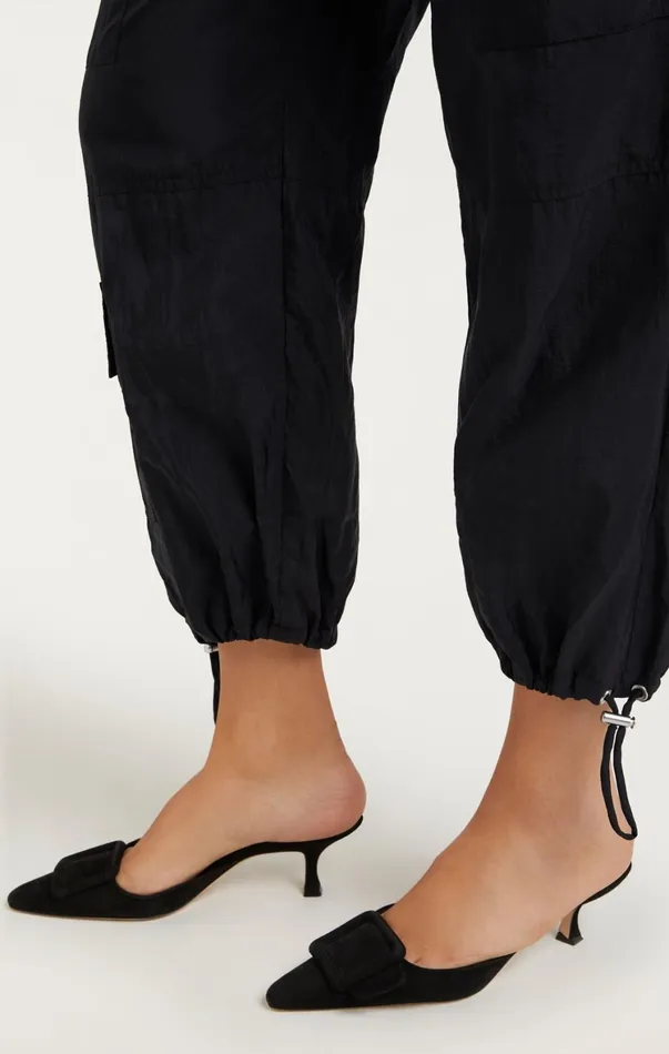 Women Pants Cinq Sept Nitsan Parachute Pant Black
