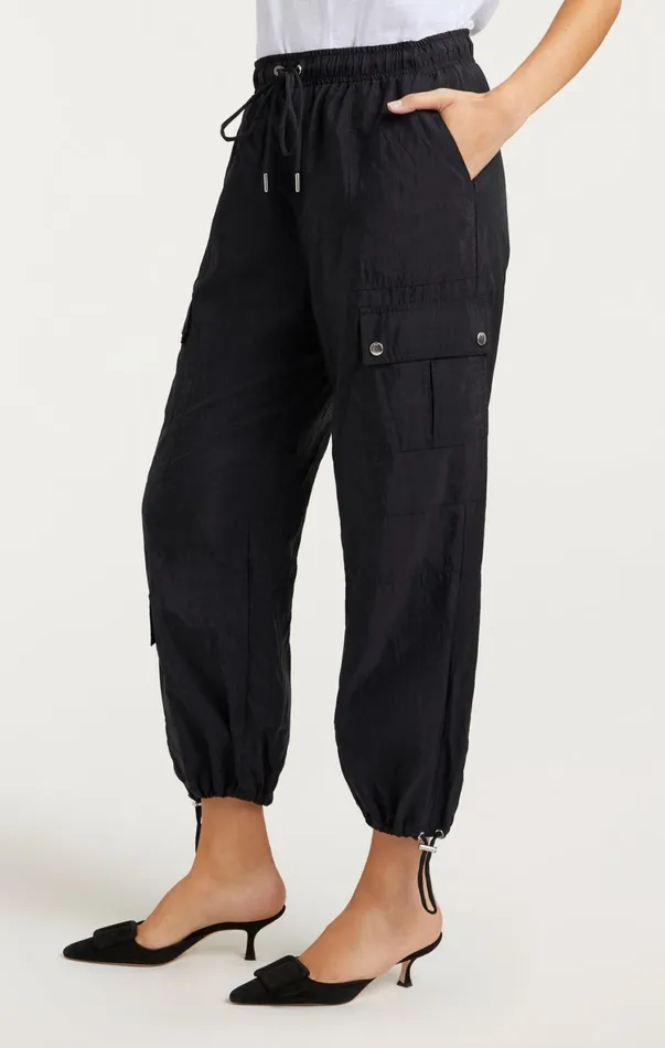 Women Pants Cinq Sept Nitsan Parachute Pant Black