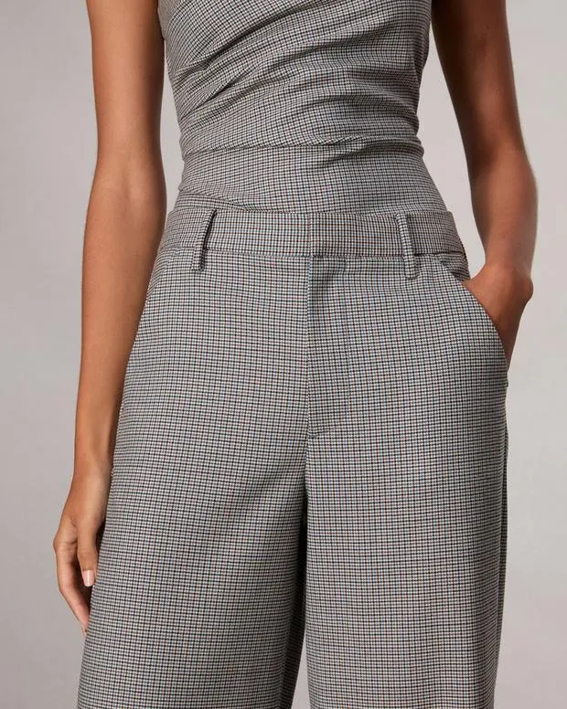 Women Pants Rag and Bone Andi FullLength Plaid Pant Blue Plaid