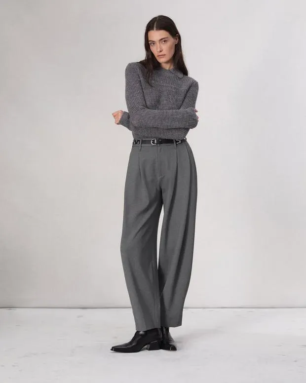 Women Pants Rag and Bone Cecily Ponte Pant Charcoal