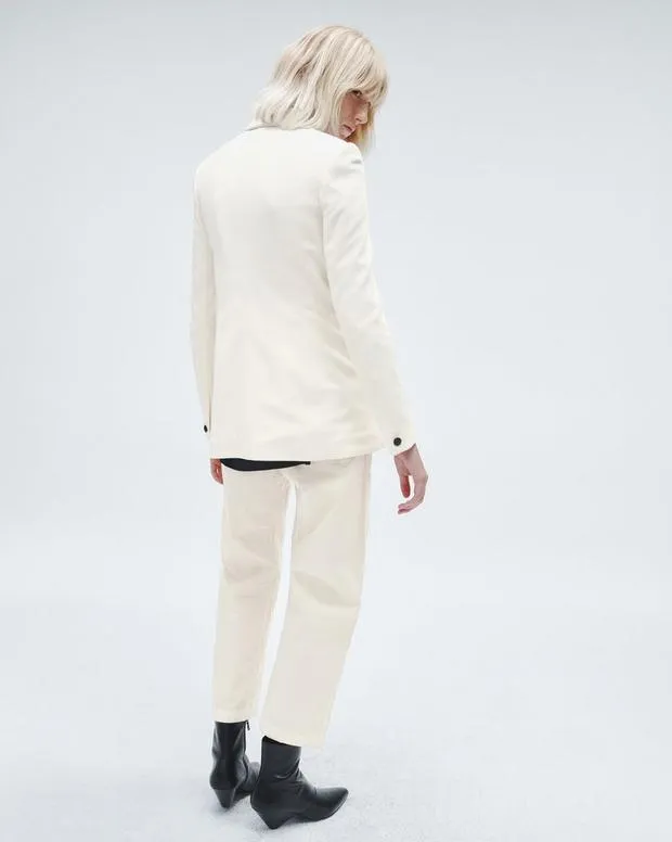 Women Pants Rag and Bone Leyton Cotton Pant Ivory