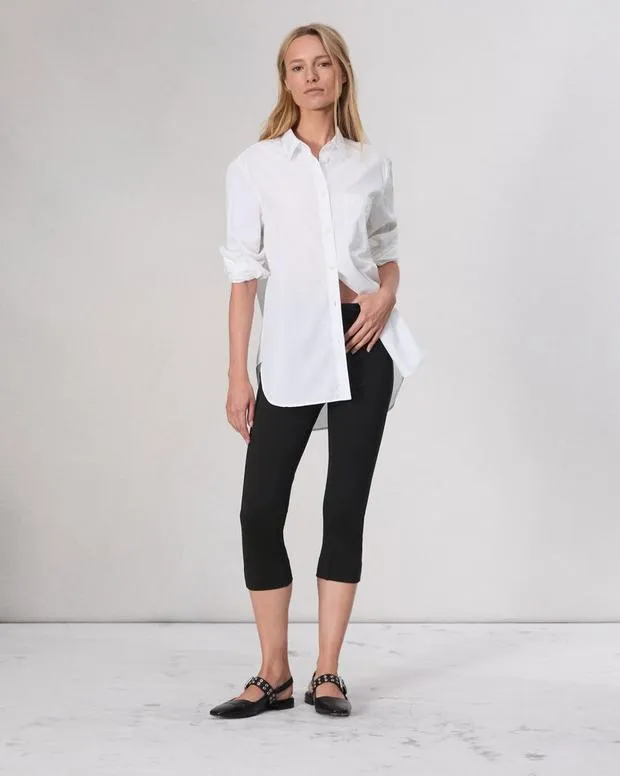 Women Pants Rag and Bone Simone Ponte Capri Pant Black