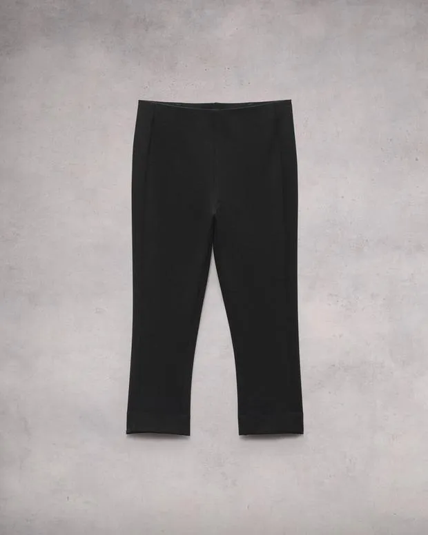 Women Pants Rag and Bone Simone Ponte Capri Pant Black
