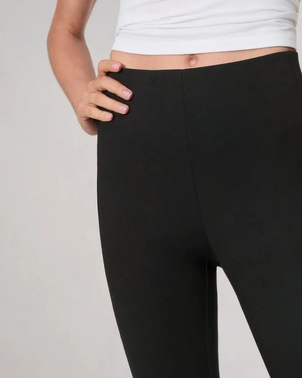 Women Pants Rag and Bone Simone Ponte Capri Pant Black