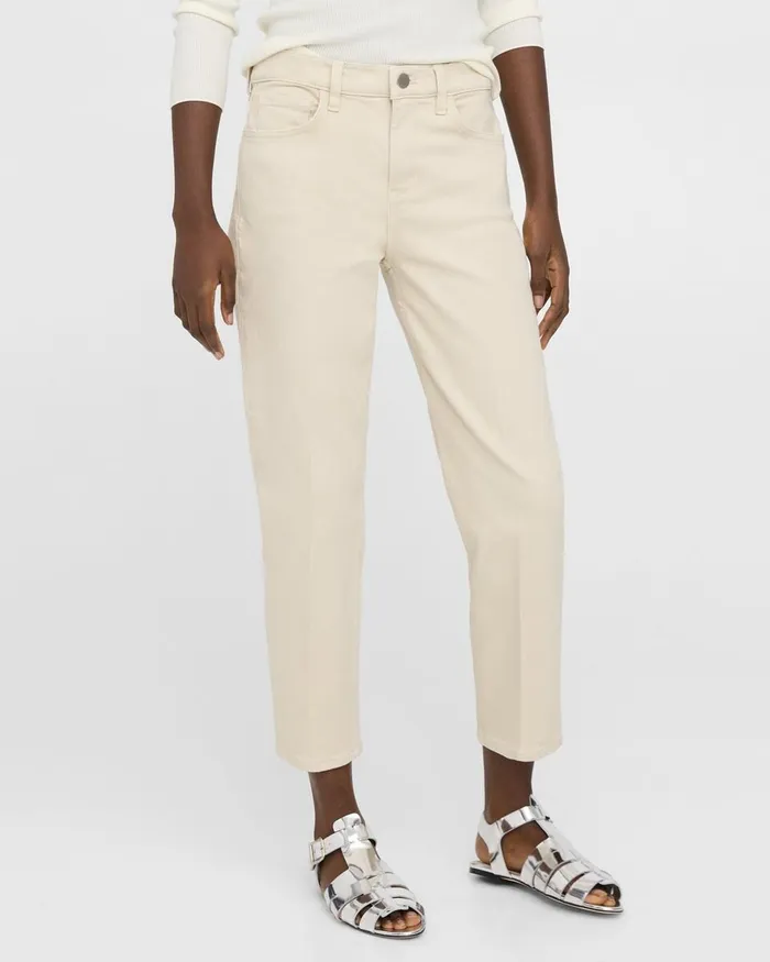 Women Pants Theory Treeca Jean In Stretch Denim Sand