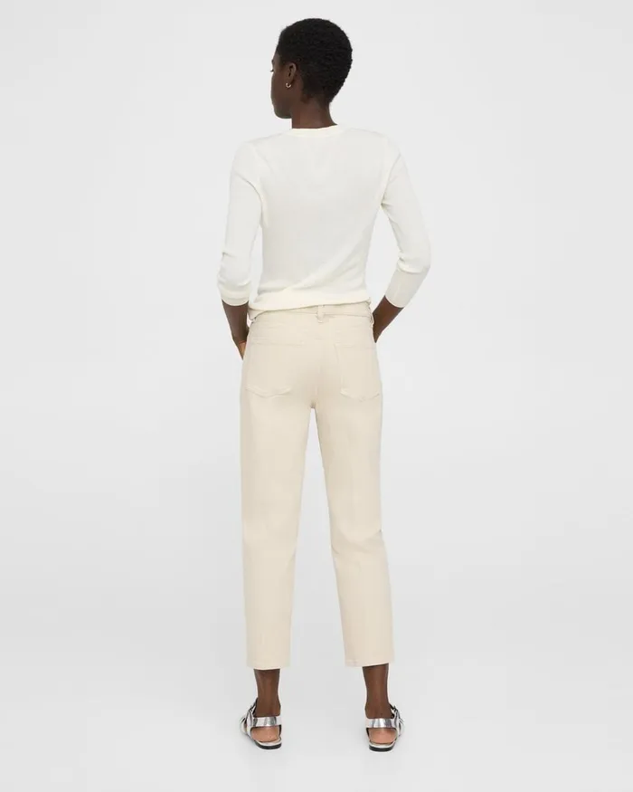 Women Pants Theory Treeca Jean In Stretch Denim Sand