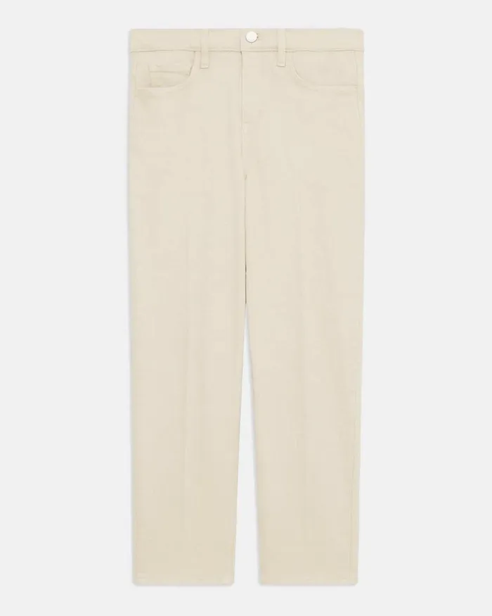 Women Pants Theory Treeca Jean In Stretch Denim Sand