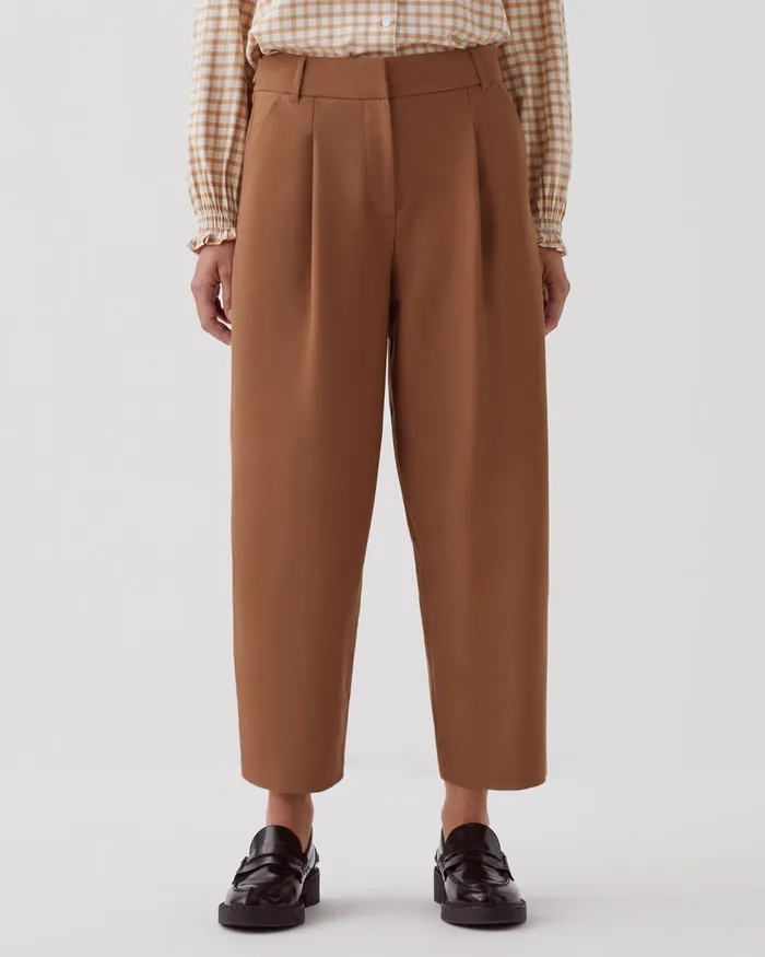 Women Peggy 8211 Carrot Trousers Toasted Coconut Comptoir Des Cotonniers Trousers