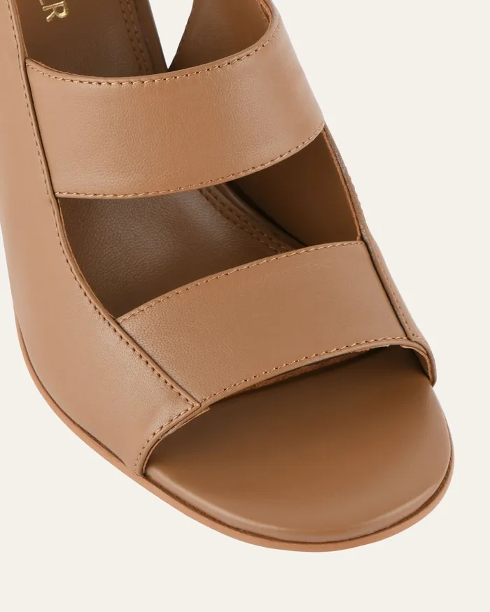 Women Penny high sandals tan leather HIGH SANDALS jomercer