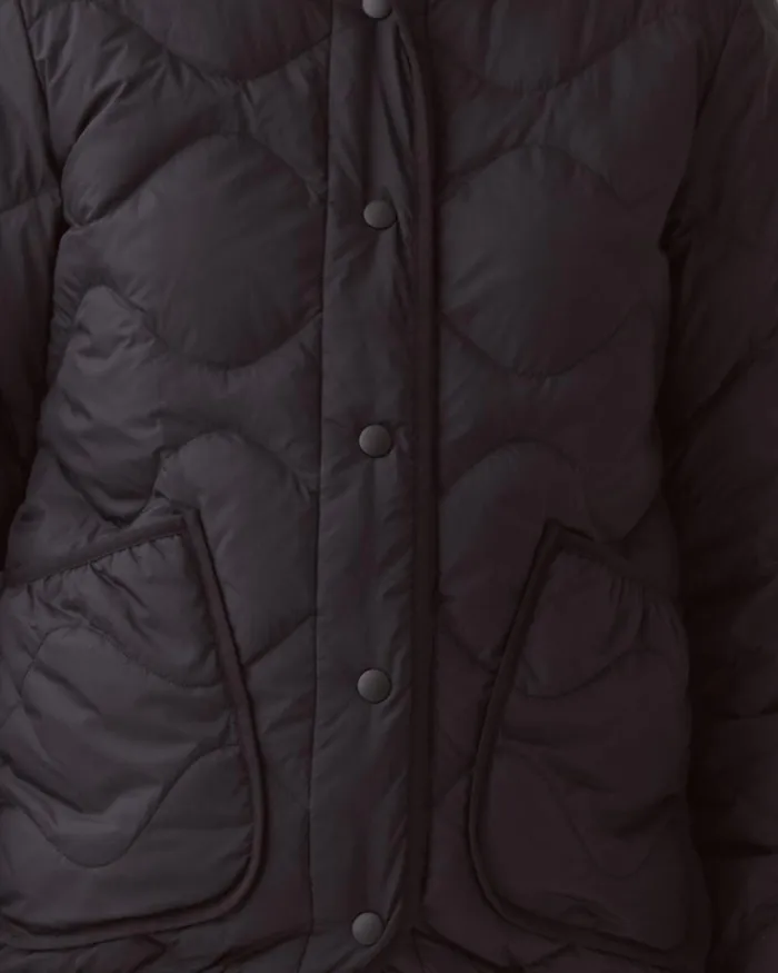Women Plume 8211 LongSleeve Down Jacket Black Beauty Comptoir Des Cotonniers Coats and Jackets